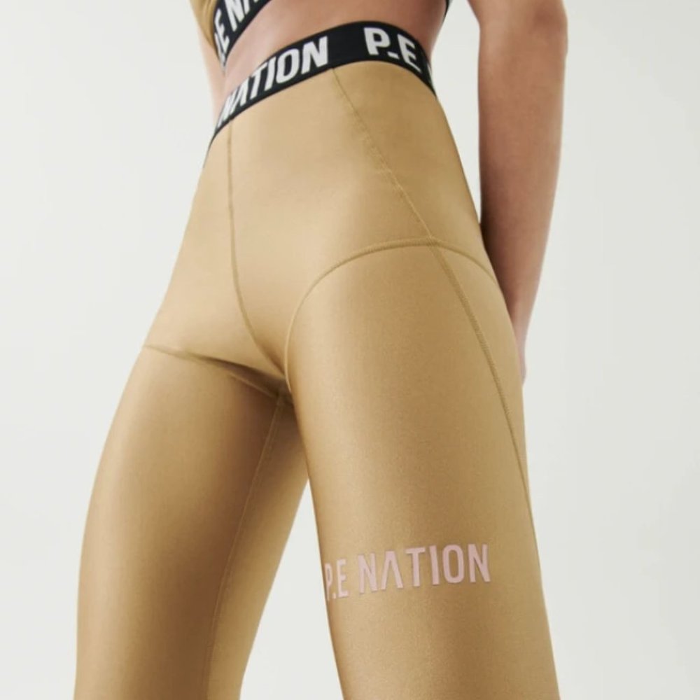 P.E NATION Goal Side Legging in Tannin